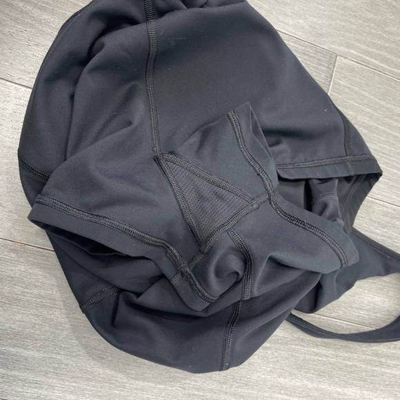 Athleta Mesh Me Up Bodysuit Black L Yoga Fitness Romper 566566 Large Gym Active - Picture 14 of 15